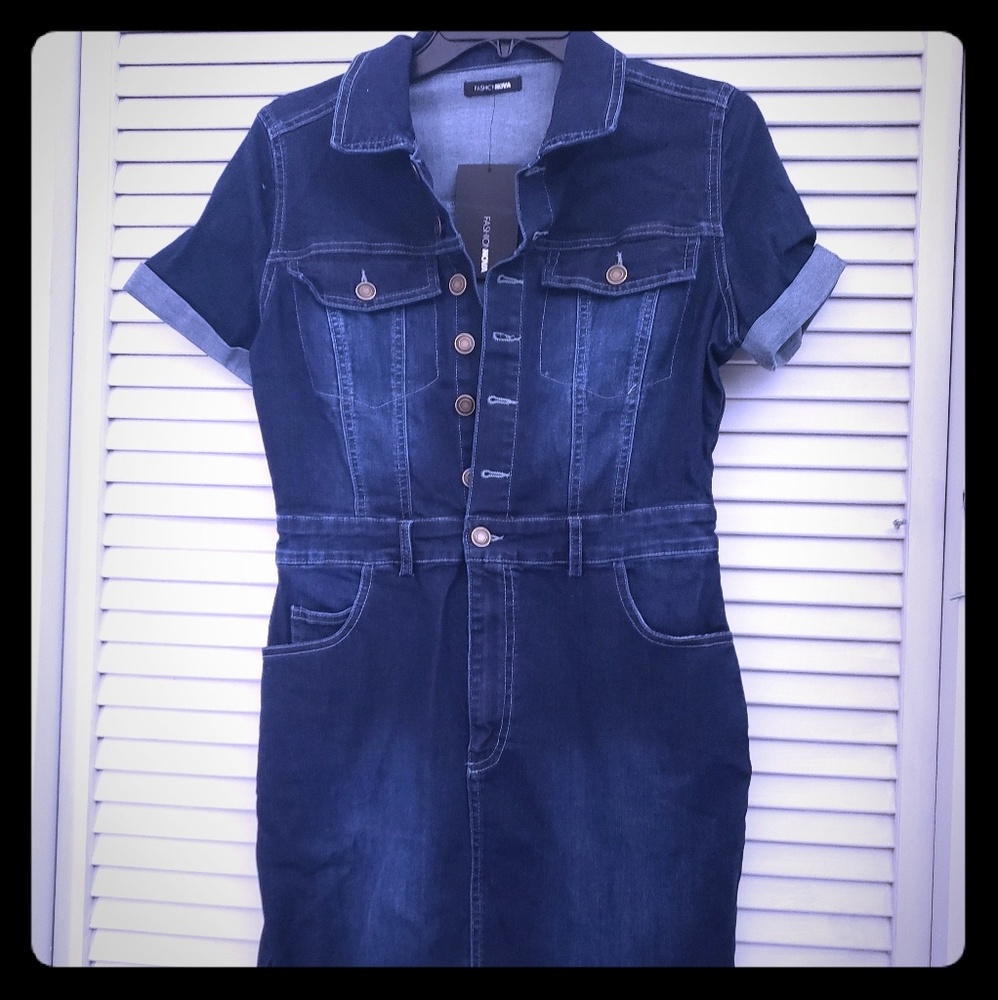 Fashion nova jean dress